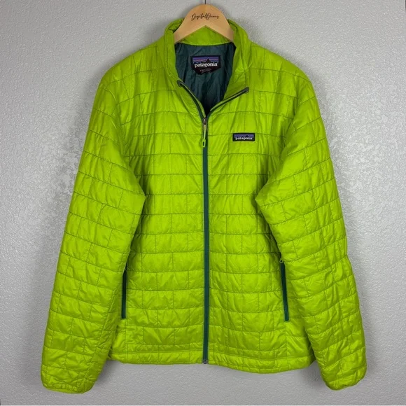 Patagonia Nano Puff Jacket, Bright Green L - Gorpcore, Quilted, Outdoor, Classic - Picture 2 of 13